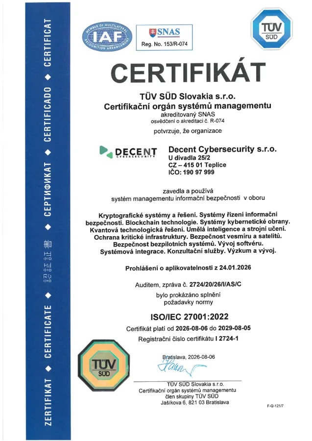Preview of ISO/IEC 27001:2022 (CZ)